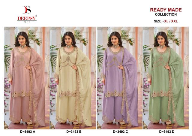 Deepsy ready to wear collcetion D-3493 pakistani suits wholesalers in surat